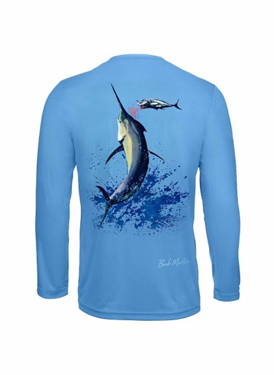 Buy Bob Marlin Performance Shirt Bazaruto Blue-Medium in UAE