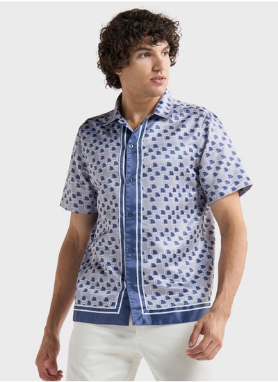 Buy Printed Regular Fit Shirt in Saudi Arabia