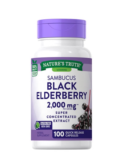 Buy Sambucus Black Elderberry 2,000 Mg**, 100 Quick Release Capsules in UAE