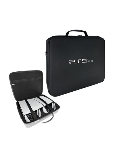 Buy Protective Travel Bag for PS5 Slim Console Controller (Black) in UAE