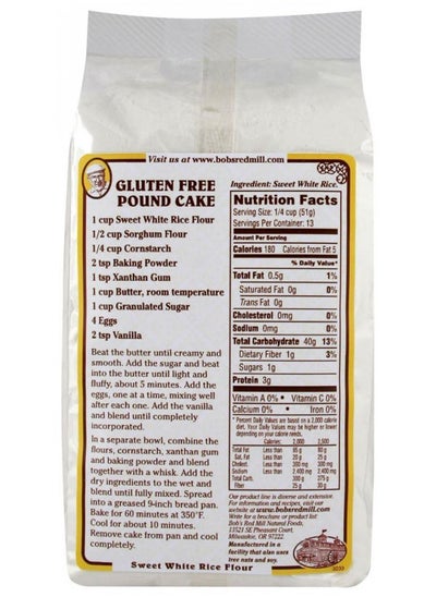 اشتري Bob's Red Mill Sweet White Rice Flour - 24 oz في الامارات