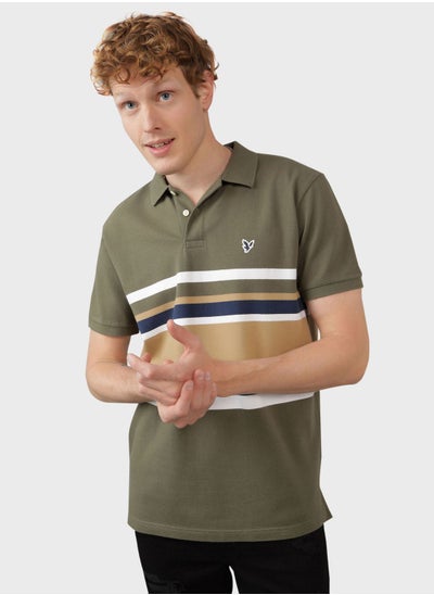 Buy Essential Striped Polo Shirt in Saudi Arabia