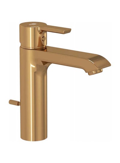 Buy Project Singlelever Basin Mixer On The Floor And Overflow Rose Gold RAK-13060 in Egypt