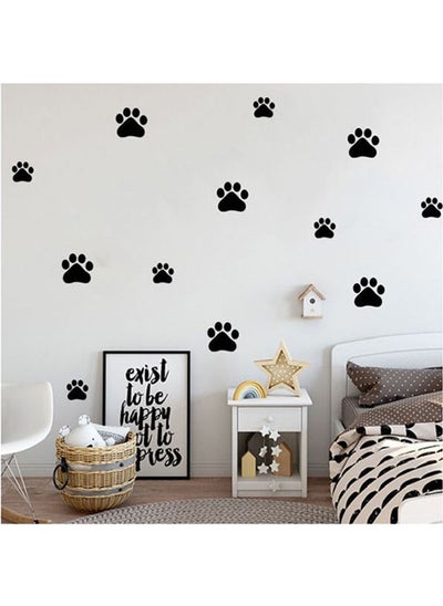 اشتري Cartoon Dog Footprints Carved Hand-painted Stickers Children's Room Kindergarten Bedroom Living Room Decoration Environmental Protection Wall Stickers في مصر