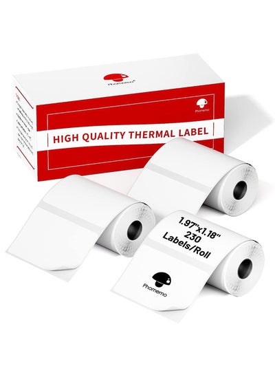 Buy 3 Rolls Thermal Printer Label Paper for M110/M221/M220/M120/M200/M110S (50x30mm) in Saudi Arabia