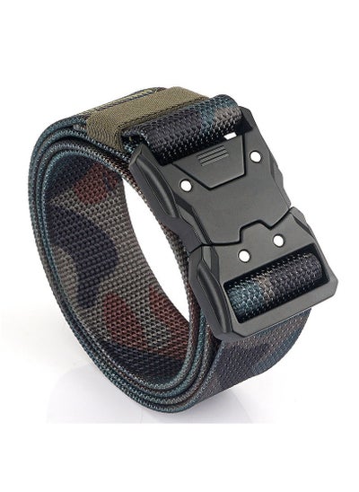 اشتري Belt Quick Release Buckle Nylon Casual Tooling Sports Belt For Men في السعودية