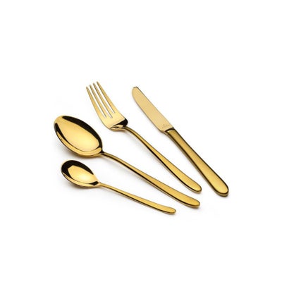 Premium Stainless Steel Cutlery Sets 50pcs Gold price in UAE | Noon UAE ...