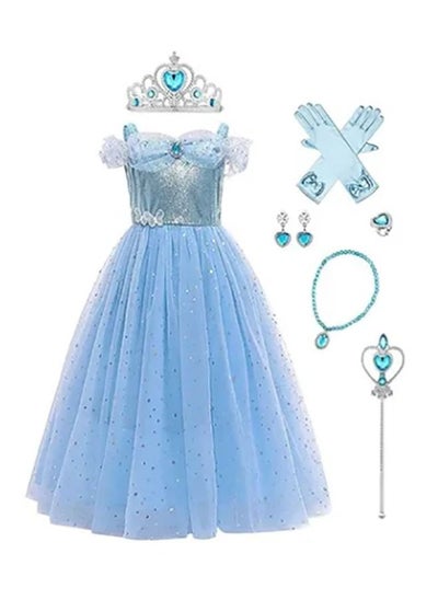 اشتري Sofia Aurora Cinderella Princess Fancy Dress Costume With Accessories Set في السعودية