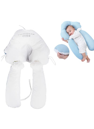 Buy Neonatal Migraine Correction Anti-Startle Sleep Baby Pillow, 0 - 36 Months - Blue in Saudi Arabia