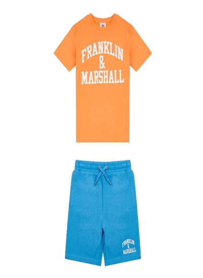 Buy Franklin and Marshall Boys Vintage Arch T Shirt and Shorts Set in Saudi Arabia