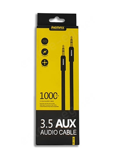 Buy Remax P-L113 (3.5mm) AUX Audio Cable -Black in Egypt