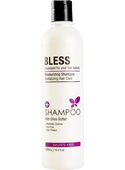 Buy Bless Shampoo With Shea Butter Sulfate-Free 500 ml in Egypt