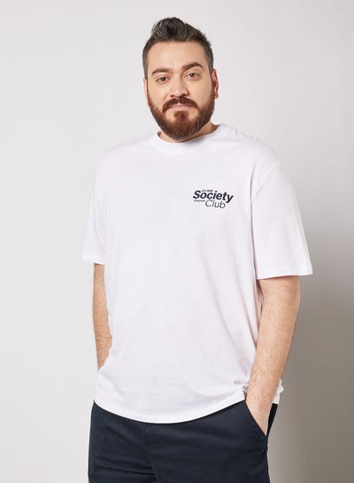 Buy Plus Size Logo Print T-Shirt in Saudi Arabia