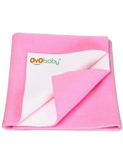 اشتري Waterproof Quick Dry Sheet For Baby; Bed Pad ; Baby Bed Protector Sheet For Toddler Children (Medium (100Cm X 70Cm) Pink) في الامارات