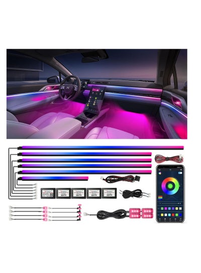 Buy Dreamcolor Acrylic Interior Car Lights, Toby's Car Accessories 18 in 1 Car LED Strip Lights with APP Control in UAE