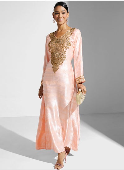 Buy Embellished Embroidered Jalabiya in Saudi Arabia