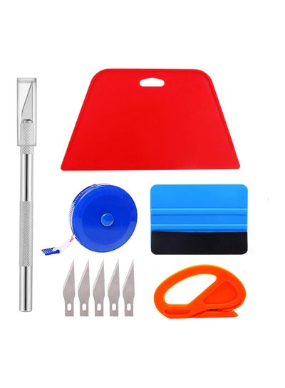 Deluxe Pro Car Wrap Vinyl Tools Kit – Scratch-Free Squeegee, Razor, Gloves, Magnets (EZAUTO Mix-Tool-07)