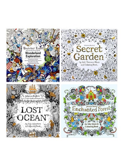 Buy 4 Piece 24 Page Coloring Books in UAE