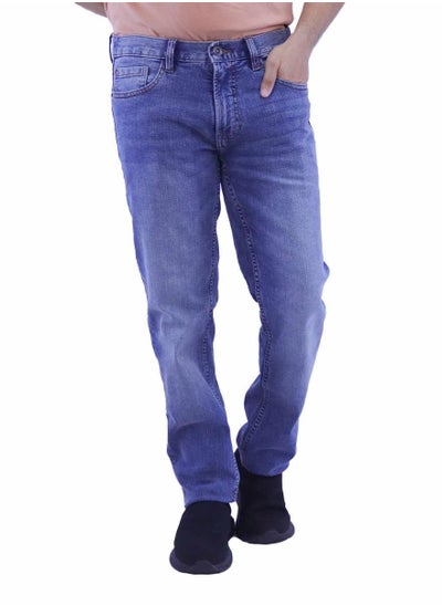 Buy Men's Low Rise Skinny Jeans - Blue in Saudi Arabia