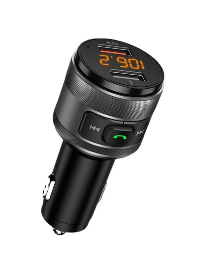 Buy Quick Charge Qc3.0 Usb Flash Disk Music Voltage Detection Car Mp3 Player Bluetooth Fm Transmitter in UAE