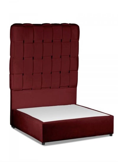 Buy Nara | Velvet Bed Frame - Burgundy in Saudi Arabia