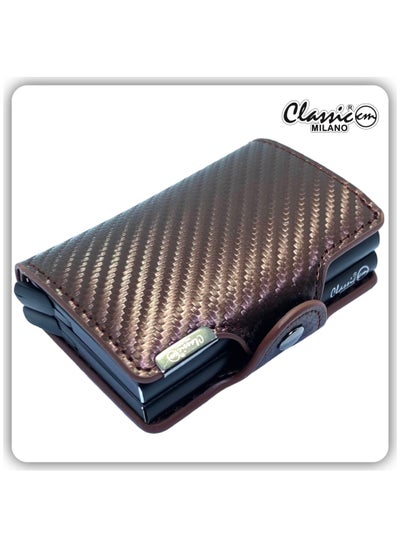 Buy Classic Milano Wallet for men Premium Quality PU Mens Wallet Auto Cardholder (Brown) by Milano Leather. in UAE