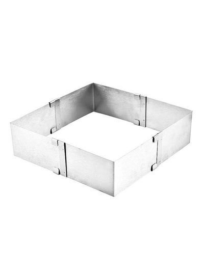 Buy Adjustable Mousse Mold Stainless Steel Rectangular Mousse Rings Rectangular Stainless Steel Square Ring Cake Ring Patisserie Adjustable Baking Mould Cake Cutter Baking Frame in Saudi Arabia