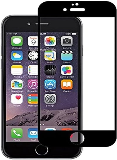 Buy Tempered Glass Screen Protector 5D For iPhone 6S Plus - Black in Egypt