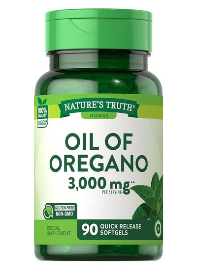 Buy OIL OF OREGANO 3,000 MG, 90 Quick Release Softgels in UAE