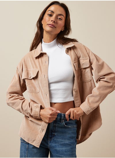 Buy AE Oversized Corduroy Shirt in Egypt