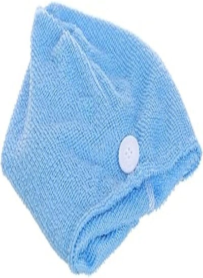 اشتري Fresh Cloth Head Wrap Towel For Women - Blue في مصر