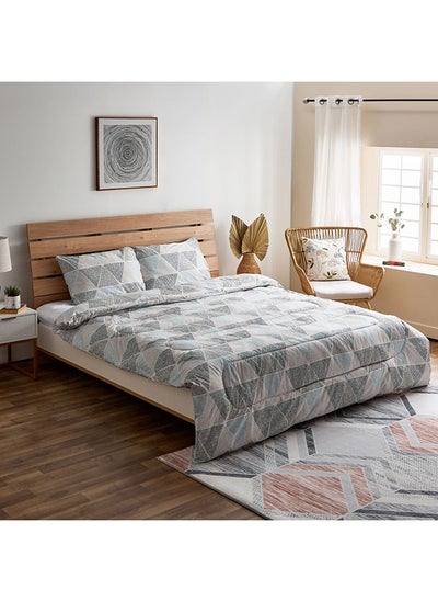 اشتري Ontario Lyle 3-Piece Printed Microfibre King Comforter Set 240 x 220 cm في الامارات