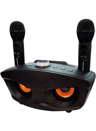 اشتري Padom  2 in 1 Family Karaoke Portable Wireless Live Dual Microphone And Bluetooth Speaker في الامارات