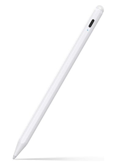 Buy Stylus Pen for iPad 9th&10th Generation-2X Fast Charge Active Pencil Compatible with 2018-2024 Apple iPad Pro 11"/12.9"/M4, iPad Air 3/4/5/M2, iPad 6-10, iPad Mini 5/6 Gen-White in Egypt