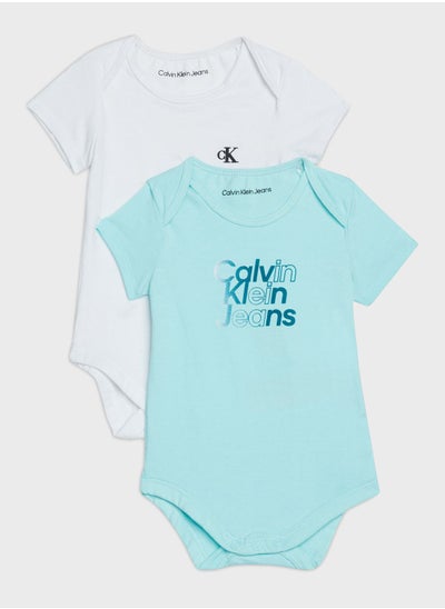 Buy Kids 2 Pack Logo Bodysuit in Saudi Arabia