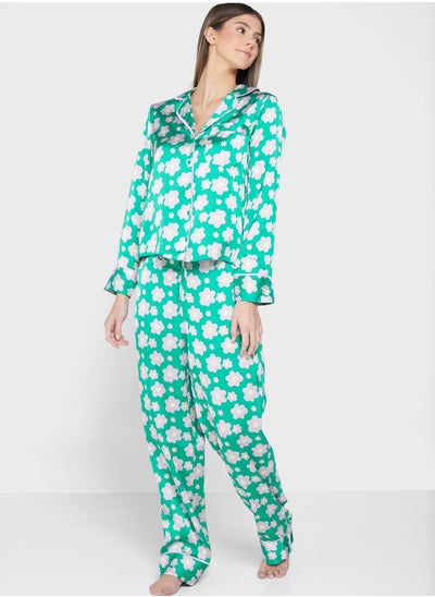 Buy Printed Shirt & Pyjama Set in UAE