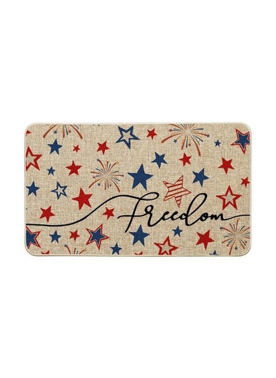 Buy Stars Freedom Patriotic 4Th Of July Doormat Memorial Day Home Decor Switch Rug Door Mat Floor Mat For Indoor Outdoor 17X29 Inch in Saudi Arabia