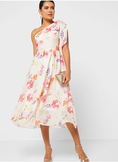 اشتري One Shoulder Printed Dress في الامارات