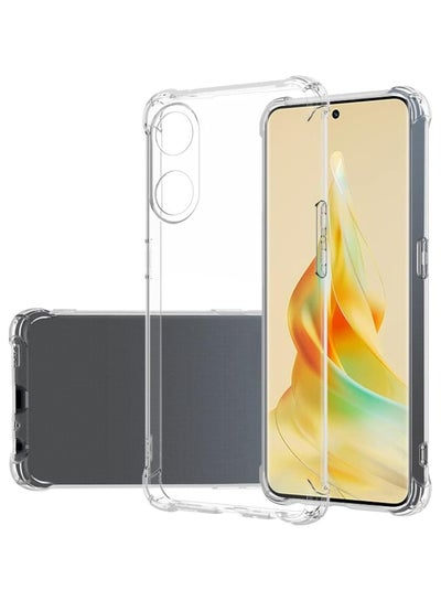 Buy Case Compatible with Oppo Reno 8T 5G Cover Silicone Transparent Tpu Anti shock Protector Camera Shockproof Corners Clear in Egypt