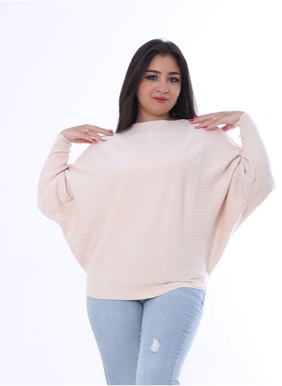 Buy Plain pullover_Beige in Egypt