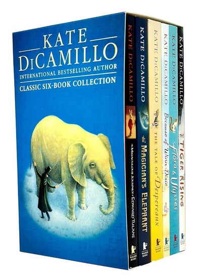 Buy Kate Dicamillo Classic Six Books Box Collection Set (The Miraculous Journey of Edward Tulane, The Magician's Elephant, The Tale of Despereaux, Because of Winn-Dixie, Flora & Ulysses,The Tiger Rising) in UAE