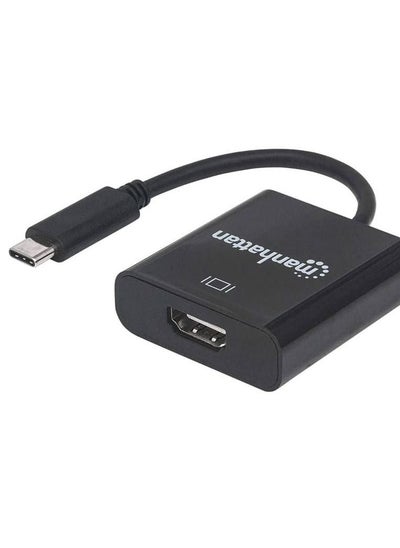 Buy Manhattan USB-C to HDMI Converter USB-C Male to HDMI Female - Black in Egypt