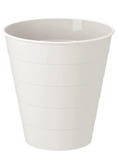 Buy Trash Can White Plastic in Saudi Arabia