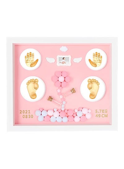 Buy Handprint and Footprint Makers Kit,Baby Hand and Footprint Kit,Newborn Casting Kit and Baby Frame,Personalized Baby Gifts (Pink) in Saudi Arabia
