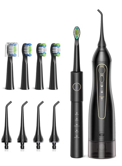 Buy Intelligent Ultrasonic Toothbrush And Oral Irrigator 10Pc in UAE