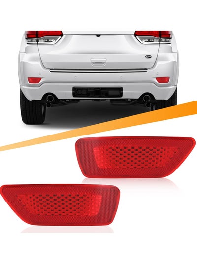 Buy Rear Bumper Reflector Light Lamp for Jeep Grand Cherokee 2012-2018, for Patriot 2013-2017, for Dodge Journey 2012-2020, Back Bumper Reflectors Left and Right Red Les Replace 57010720AC, 57010721AC in UAE