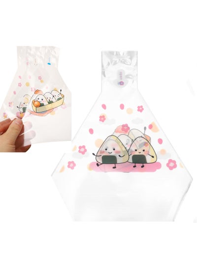 اشتري Convenient 50pcs Disposable Onigiri Wrappers with Charming Patterns - Easy Tear for Rice Balls, Sushi, and Kimbap Presentation في الامارات