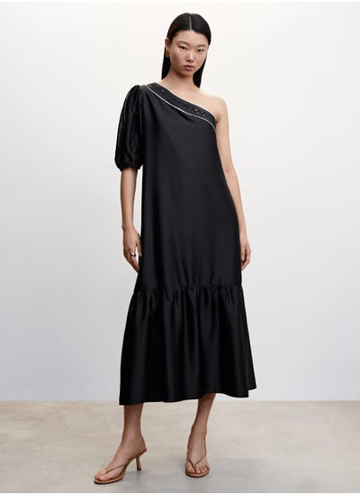 اشتري Asymmetrical Satin Dress في السعودية