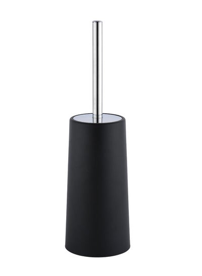 Buy Toilet Brush With Stainless Steel Holder Black/Silver in Saudi Arabia