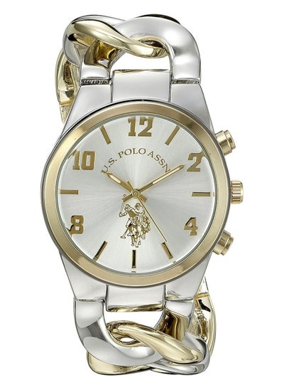 Buy Women's Quartz Watch, Analog Display and Silver & gold Plated Strap USC40173 in UAE